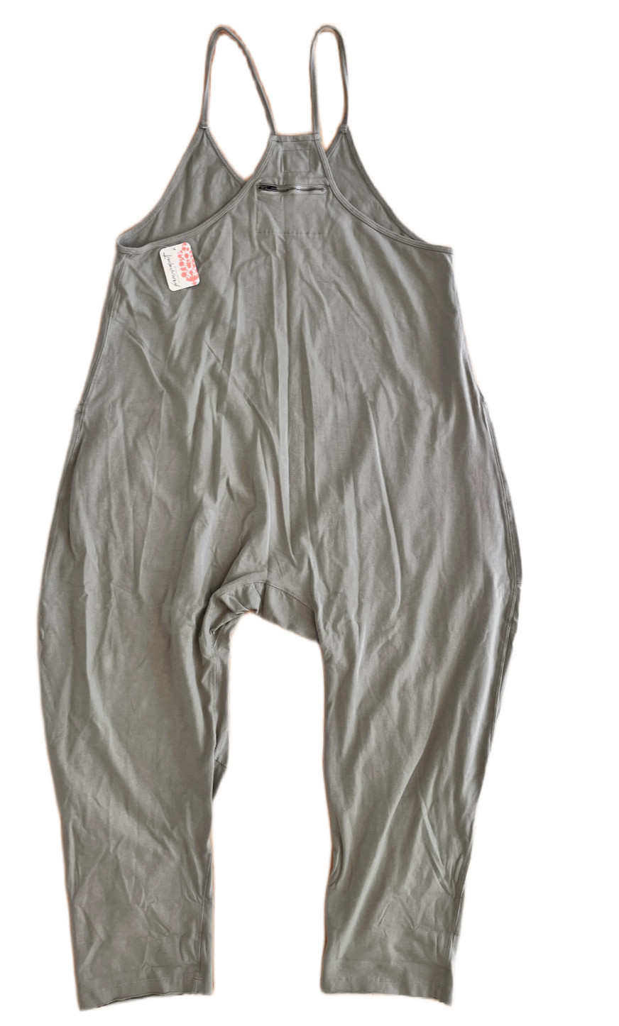 Free People FP Movement Women’s Size S Hot Shot Jumpsuit Sage Stone Color NWT
