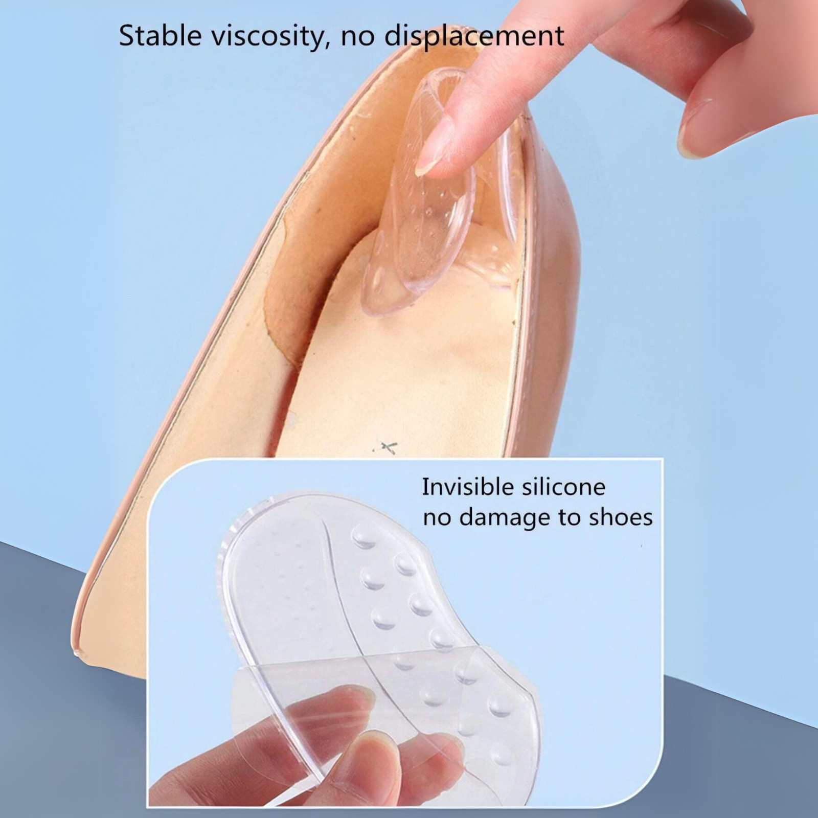 1 Pair Anti-Wear Heel Grips for Women’s Shoes Cushion Pads Prevent Blisters Slip