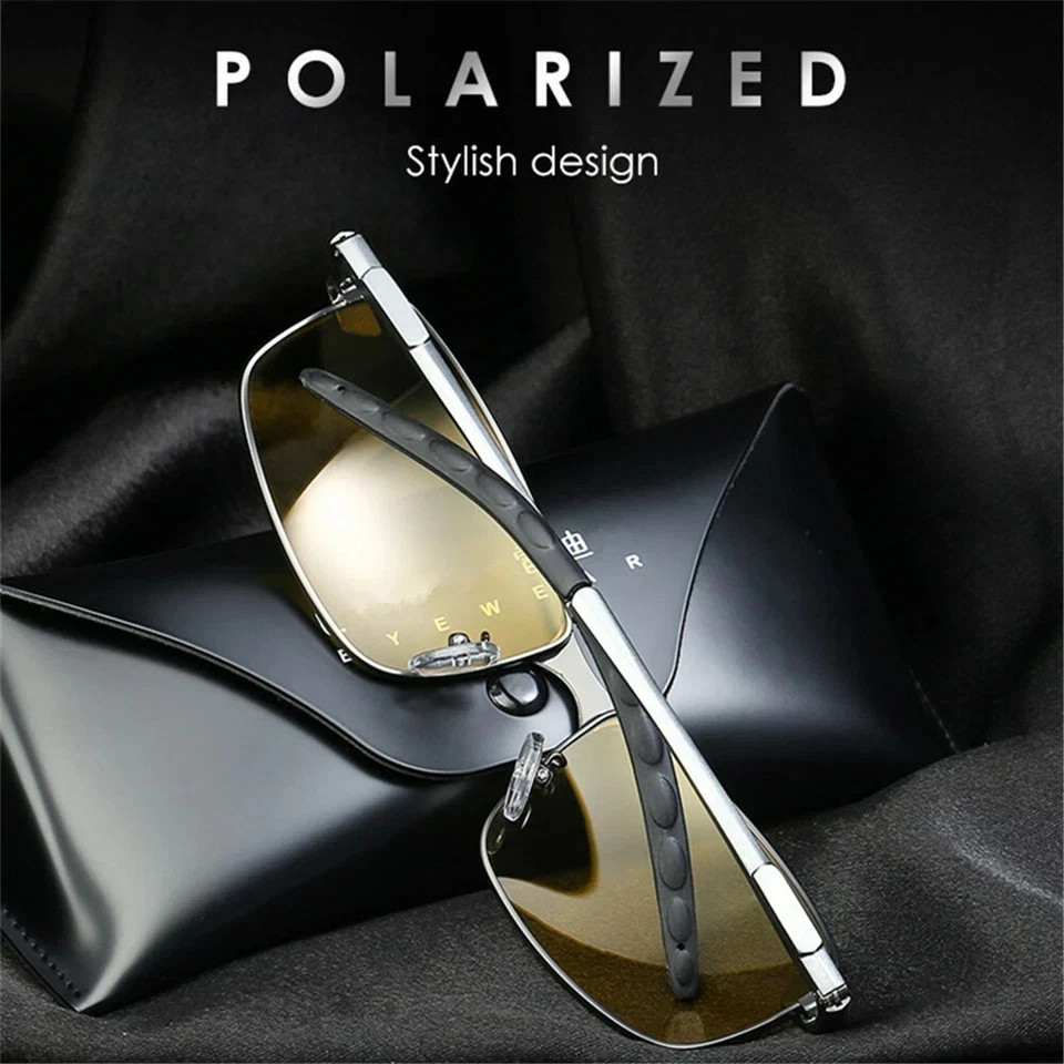 Day Night Vision Glasses Polarized Sunglasses Anti Glare Tac Driving Eyewear
