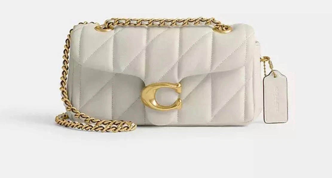 Coach Tabby White Shoulder Bag with Pillow Quilting Design