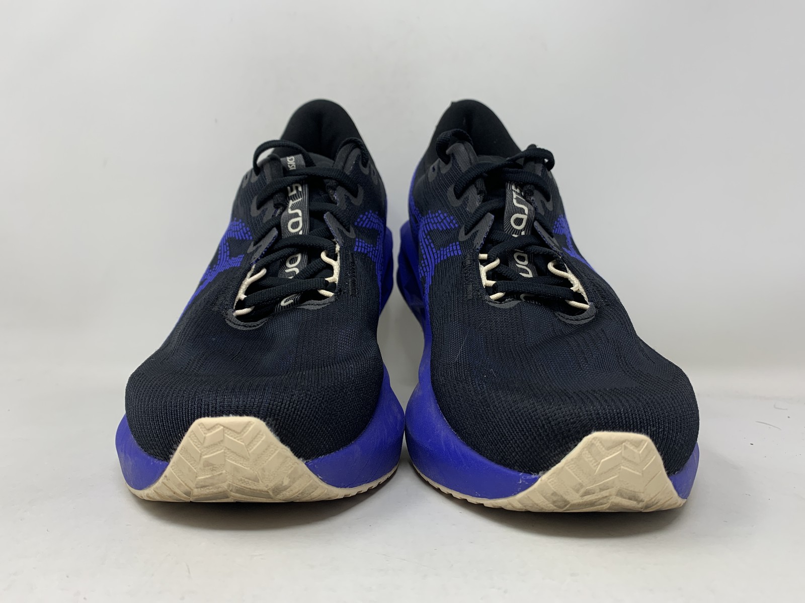 Men’s Asics Novablast 5, Black/Cobalt Burst, 9 D Medium US