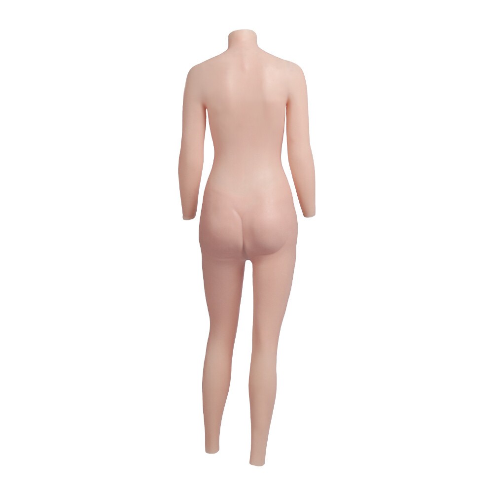 C Cup Silicone Breast Forms Fake Vaginas Body Suit With Arms For Crossdresser