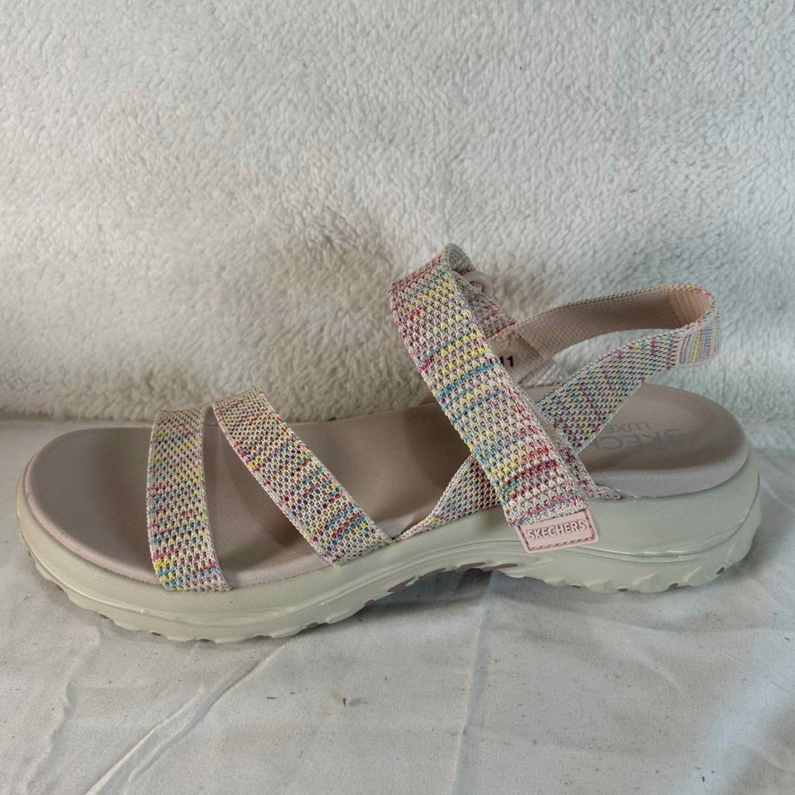 Skechers Reggae Bound Sweet Crush Vegan Machine Washable Sandals Women’s 11 New
