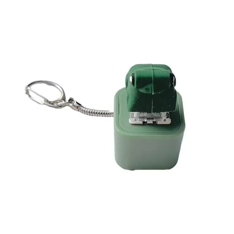 Frog Knocking Toy Frog Keyboard Keychain Decor Emit Light And Sound Pendant TL