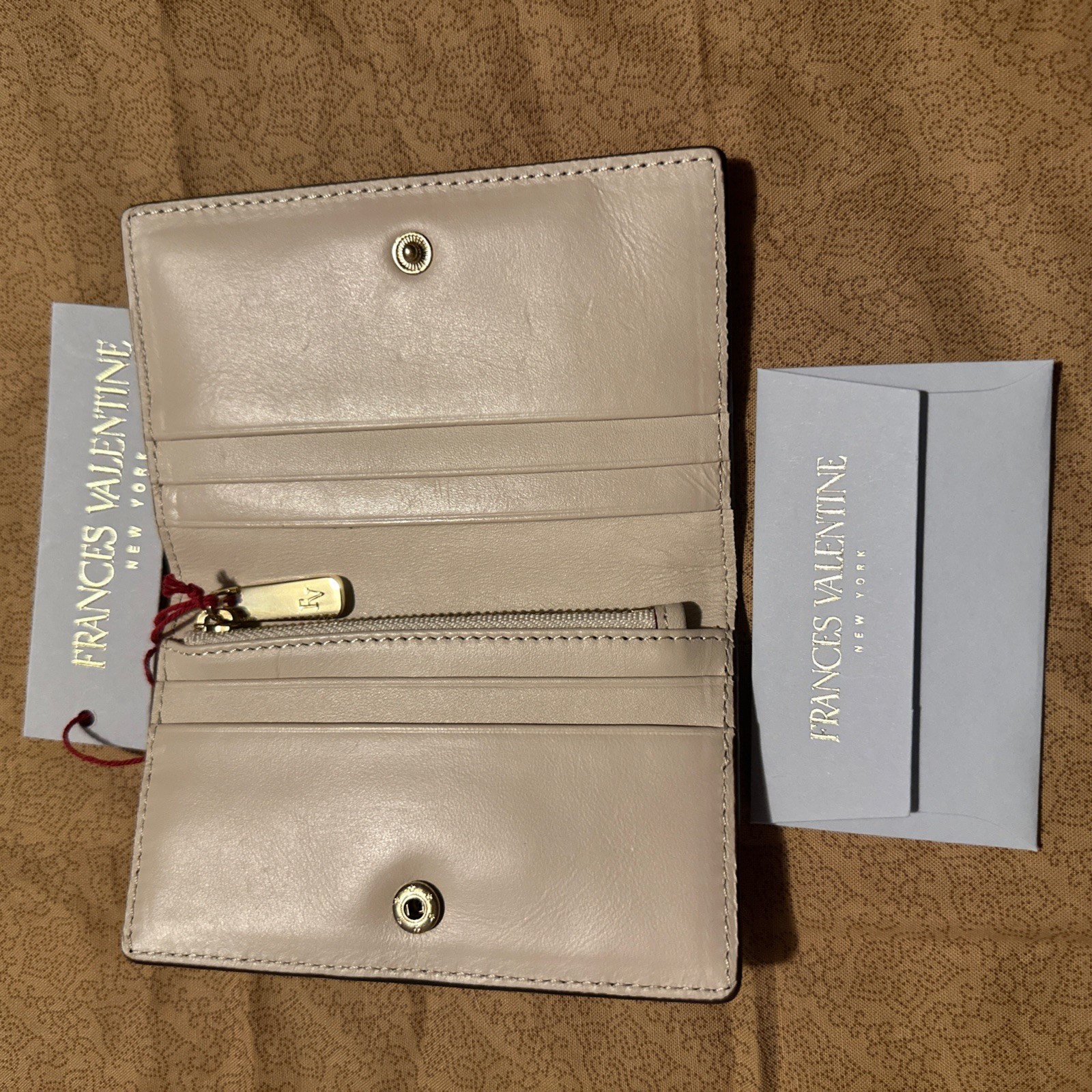 Frances Valentine Perfect Card Wallet ~ Purple-red