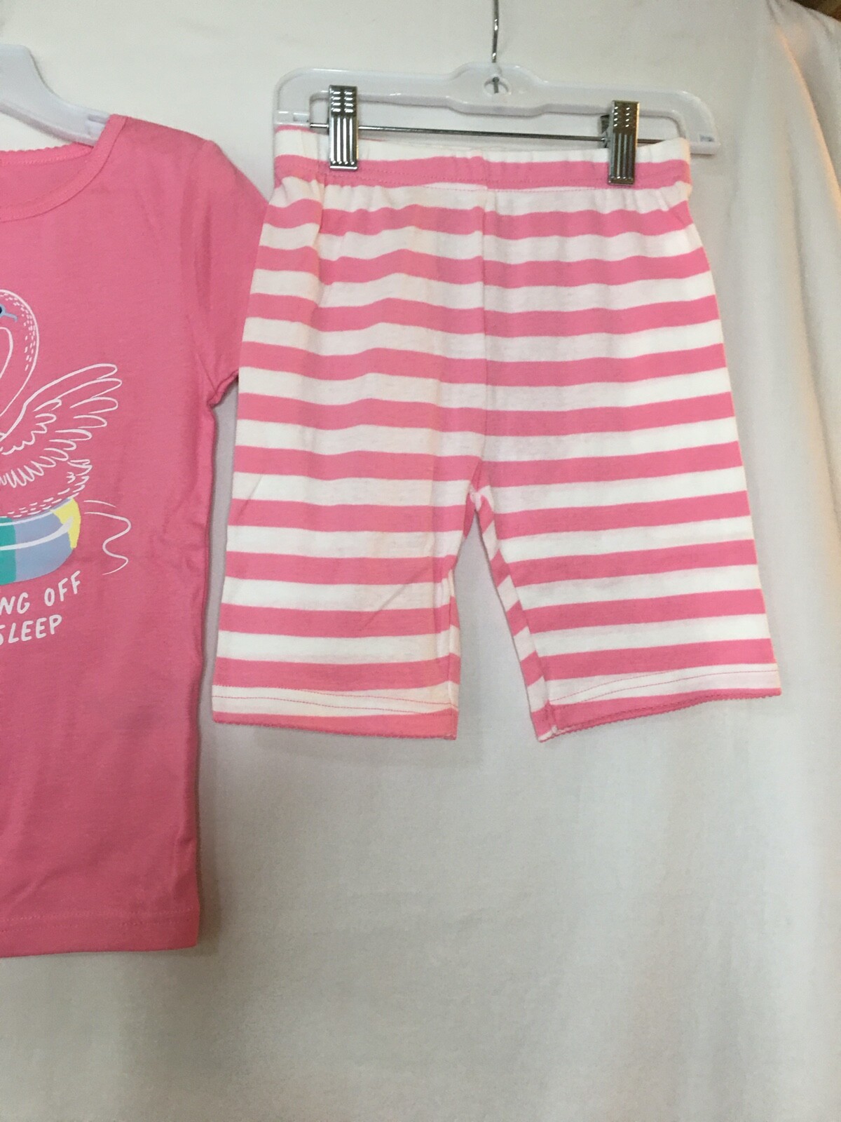 New Carter’s Girls Flamingo Pajama Set Snug fit Short Sleeve Shorts many size