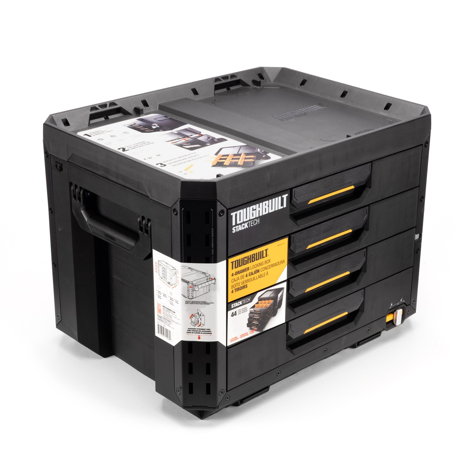 TOUGHBUILT STACKTECH 20.98-in W x 15.55-in H x 15.98-in D BLACK Plastic/Me|26001