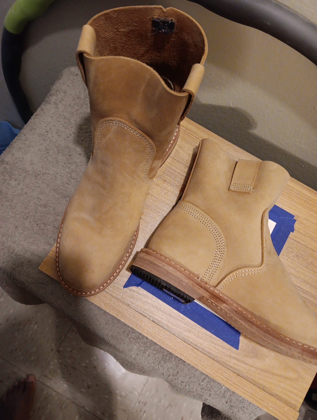 Timberland Boot Company 4124R Men’s LEATHER Coulter Pull On MADE IN USA 9M