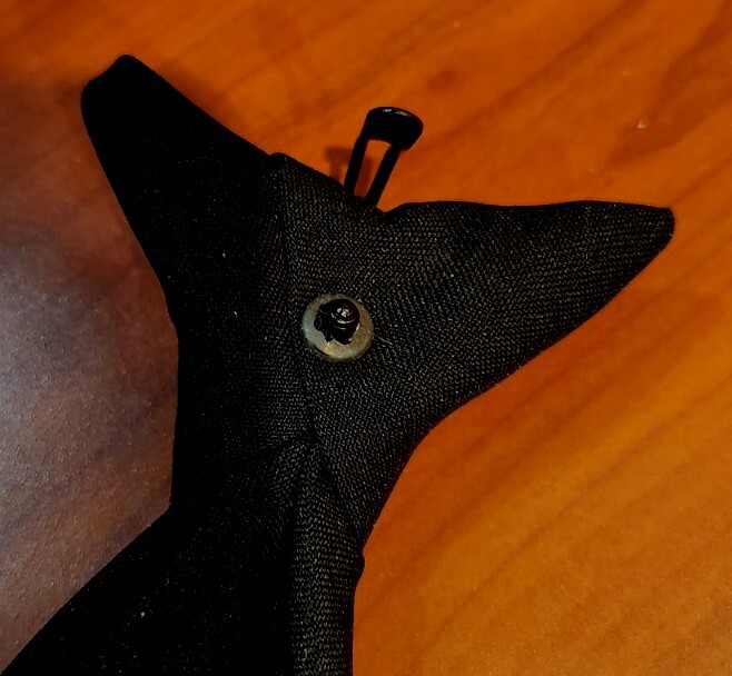 Black Clip on pre-made necktie