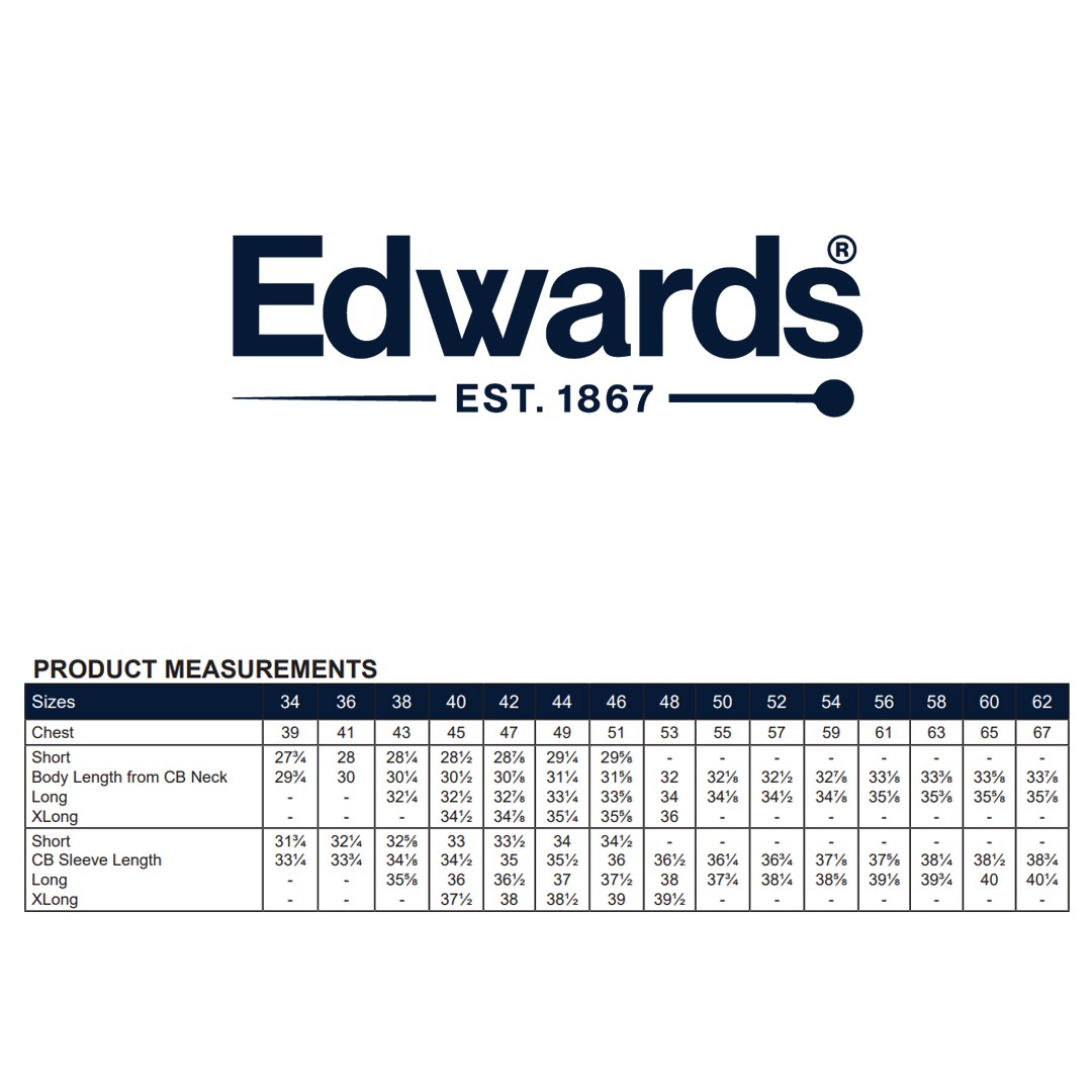 Edwards Garments 3500 Men’s Two Button Fully Lined Single-Breasted Blazer Coat