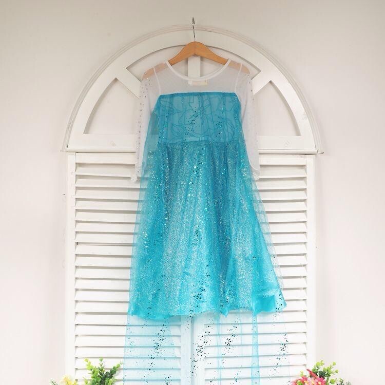 Elsa Frozen Princess Queen Dress Up Set Girls Costume US Fast Shipping