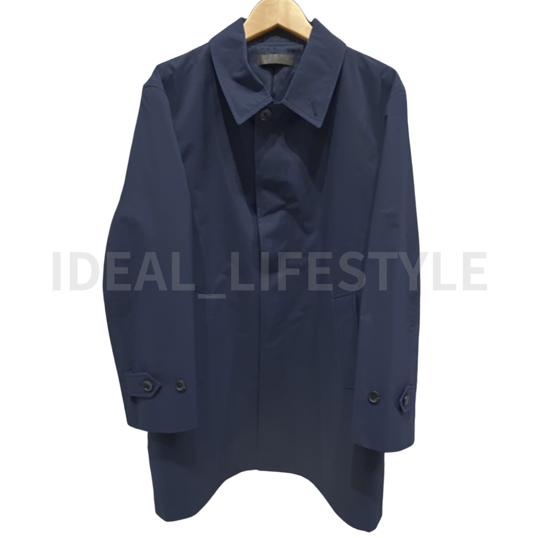 UNIQLO Single Breasted Coat S-4XL Beige Navy Water-Repellent 484613 Men NWT