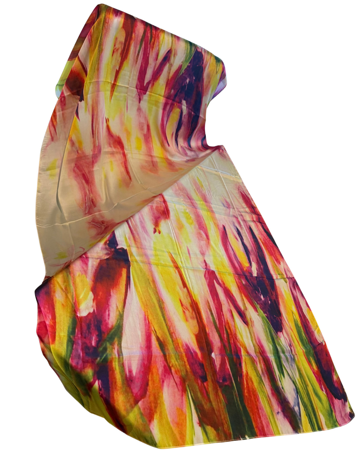 Oil Painting Printed Scarf for Women – Multicolor