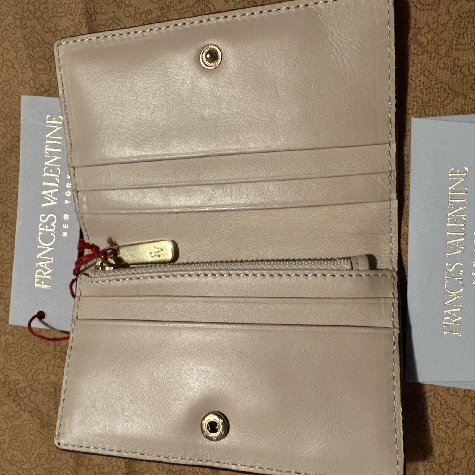 Frances Valentine Perfect Card Wallet ~ Purple-red