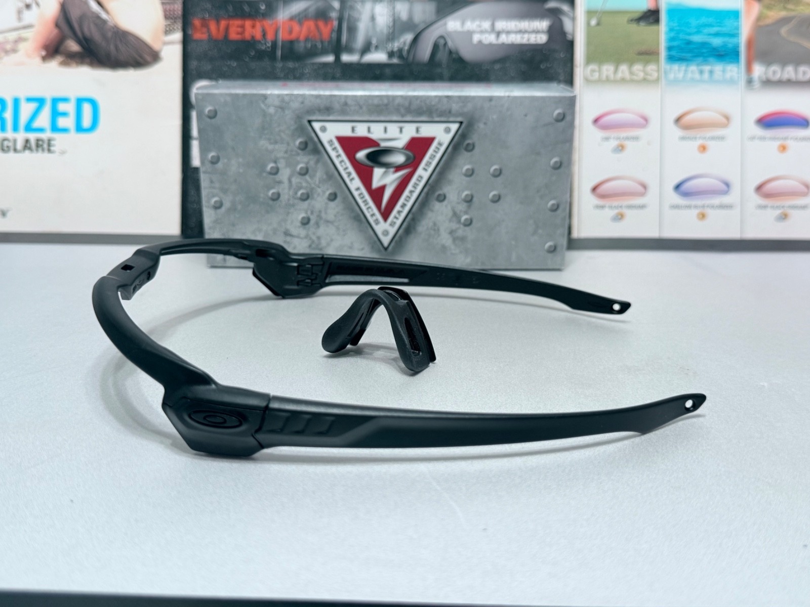 Oakley SI M Frame Alpha Matte Black Frame & Nose piece / SKU# 9206 132mm NIB