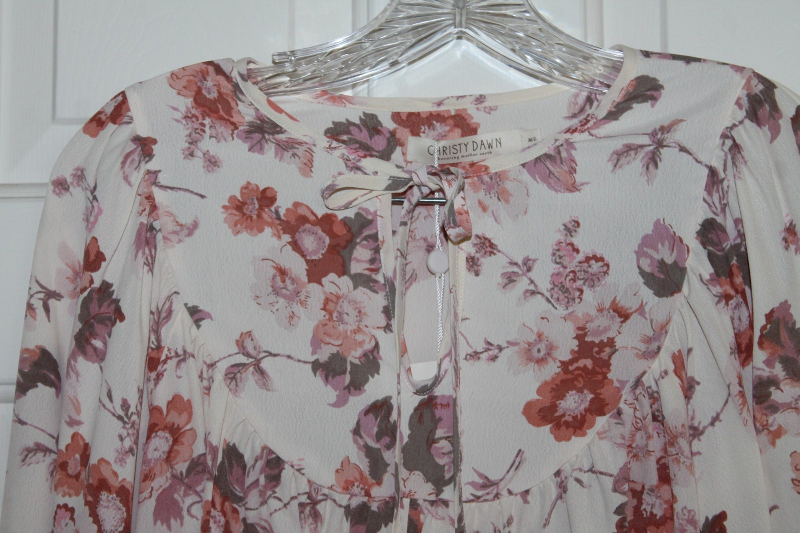 Christy Dawn Sophie Top NWT Cropped Floral Romantic Prairie Cottagecore Boho M/L