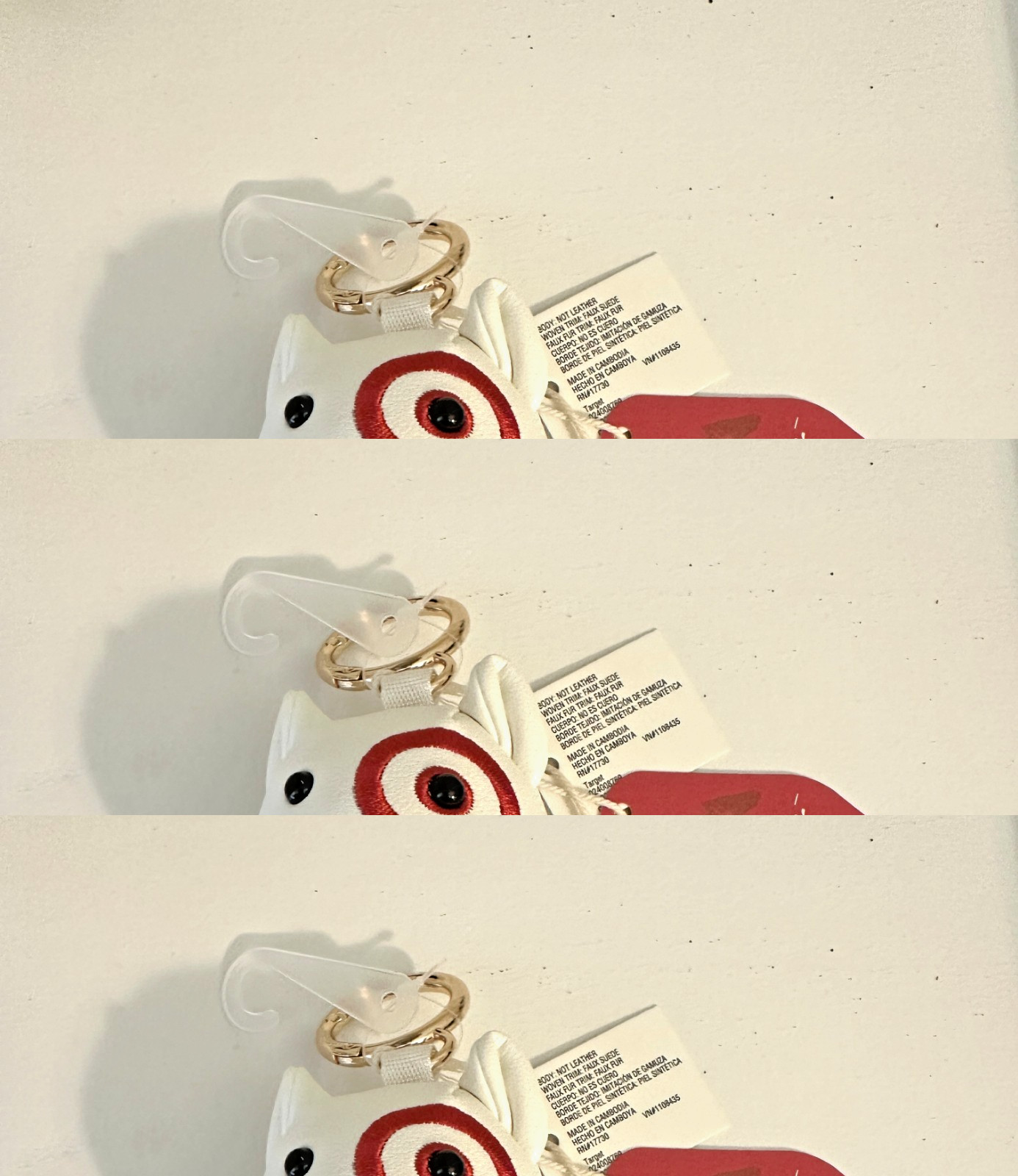 Target Bullseye Alpine Hotel Universal Thread Bag Charm Keychain Rare NWT