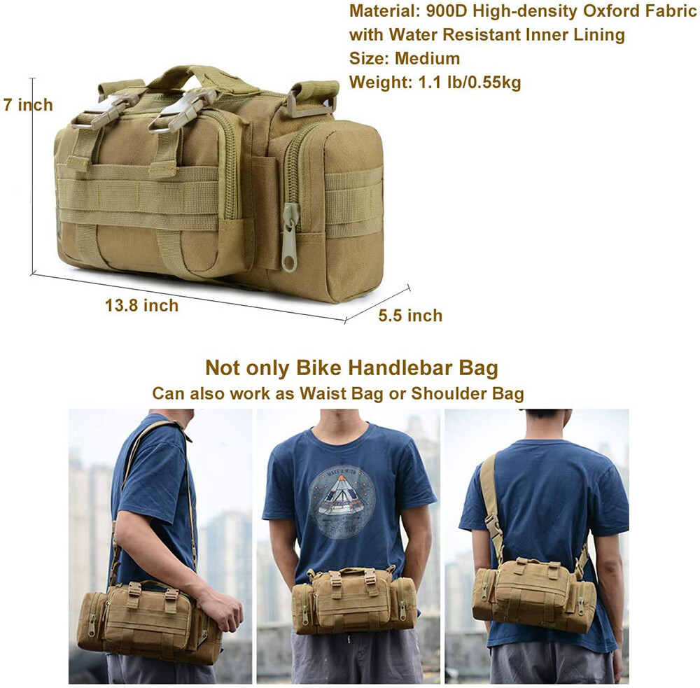 Tactical Waist Pack Deployment Bag Military Molle Waterproof Fanny Pouch