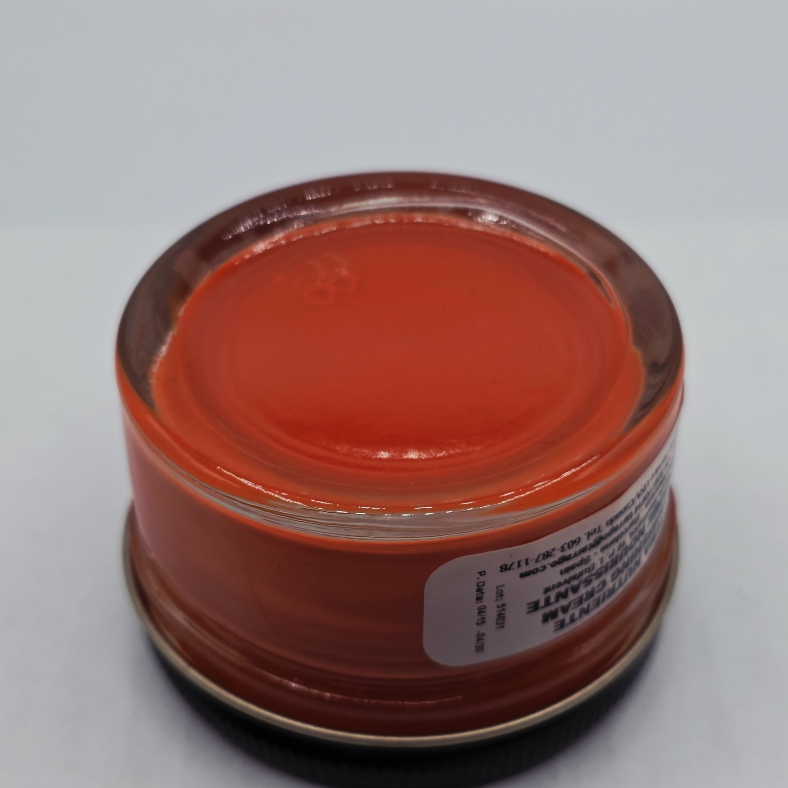 Tarrago Shoe Polish # 28 Red Orange Cream Leather Protector 1.76 oz. 50ml Boot