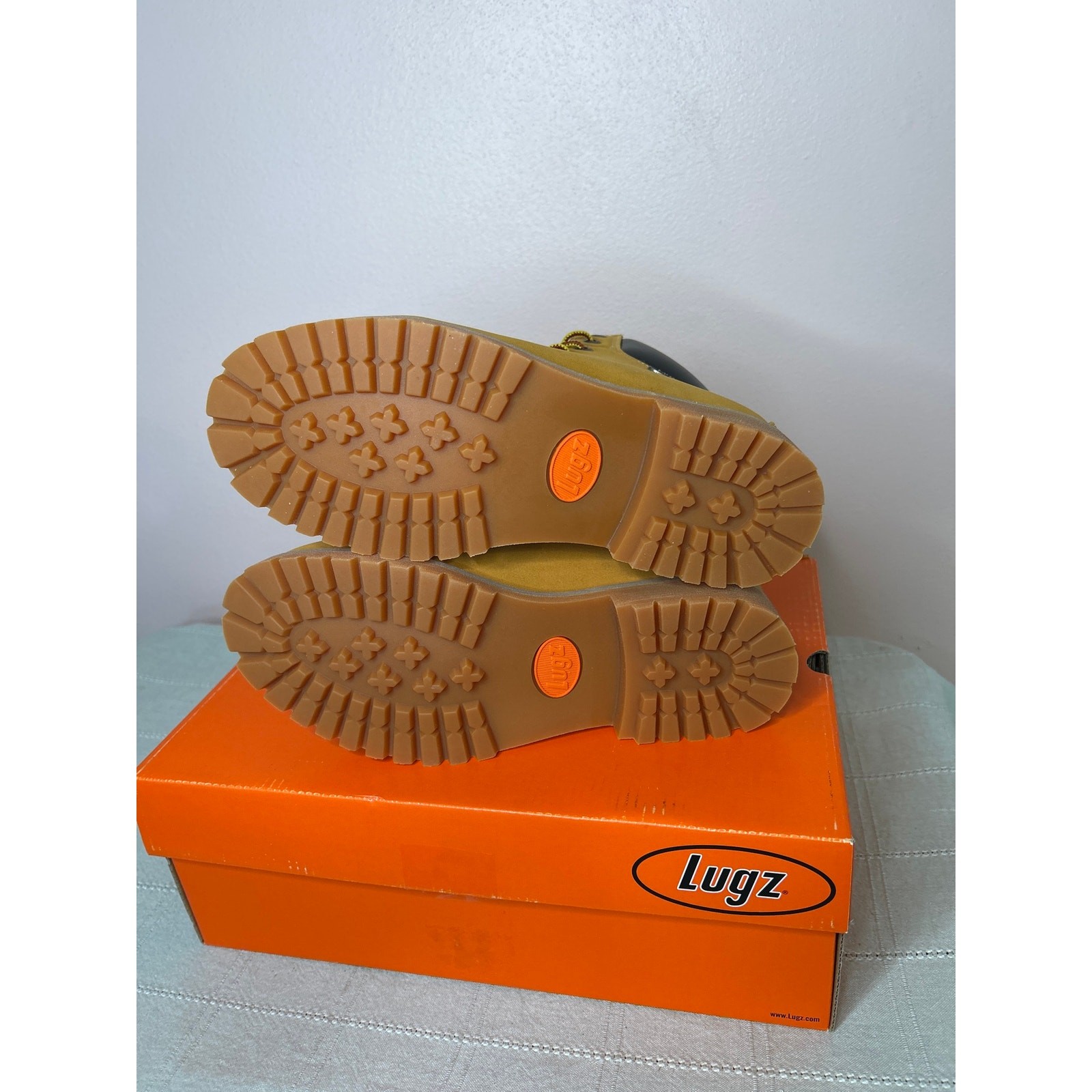 Lugz Men’s Convoy 6 Inch Boot Golden Wheat Bark Tan Gum Size 8 W MCNWK