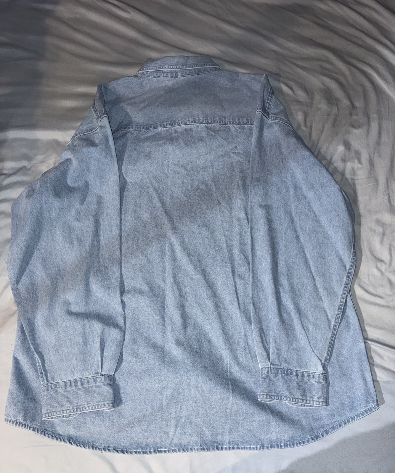 Vintage Denim NY Yankees Shirt Mens XL Lee Sport Baseball Button Down