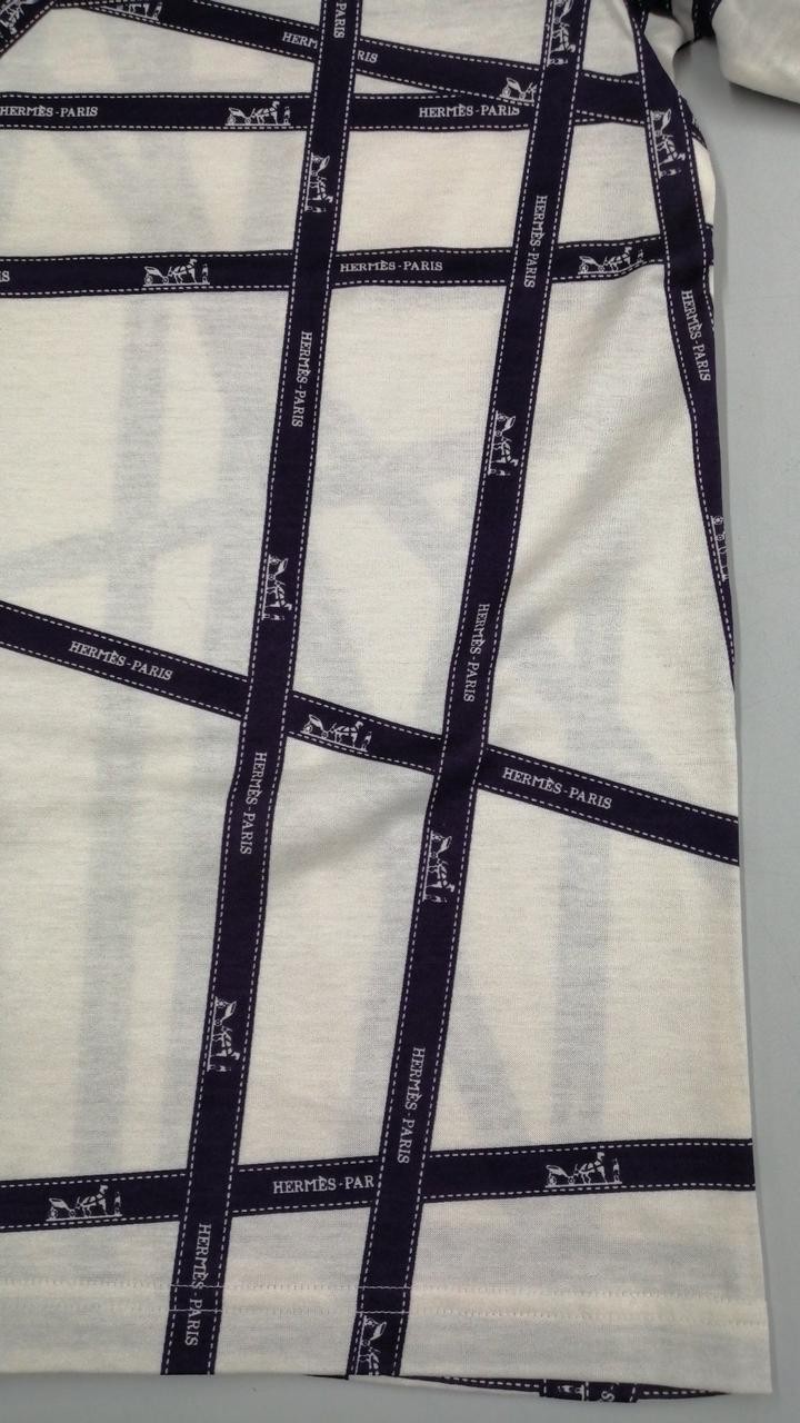 Hermes ME Cotton T-Shirt Top, Size M, 24cm Sleeve, 38in Length