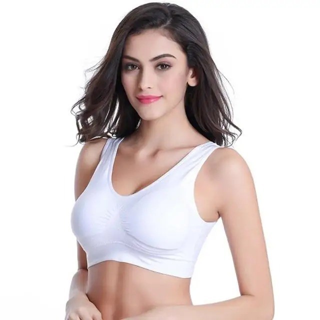 Sport Bras Seamless Wire-Free Light Support Tank Sports Yoga Sleep Bra 3 Pack US