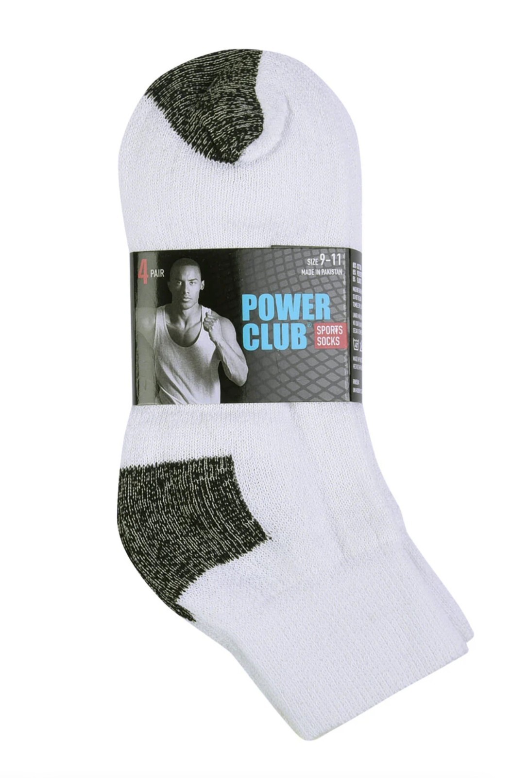 New Men’s 12 Pairs Sports White Black Ankle Quarter Crew Socks Cotton Size 10-13