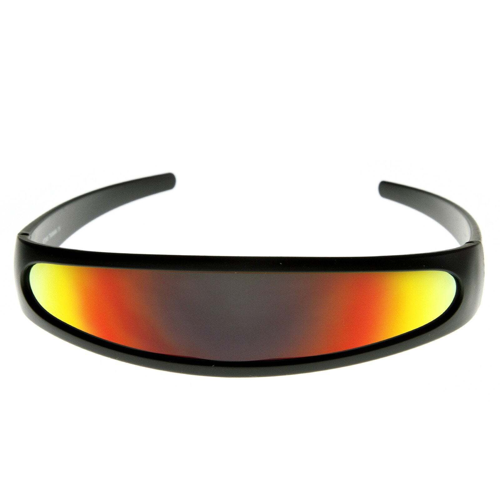 Retro Futuristic 1980’s Disco Wrap Around Space Sunglasses 8964