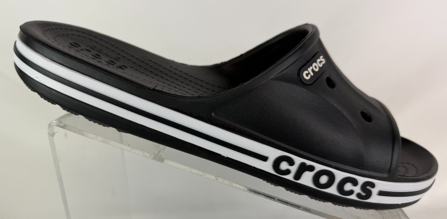 Crocs Bayaband Slide Sandals Black/White 205392-066 Men’s Size 11