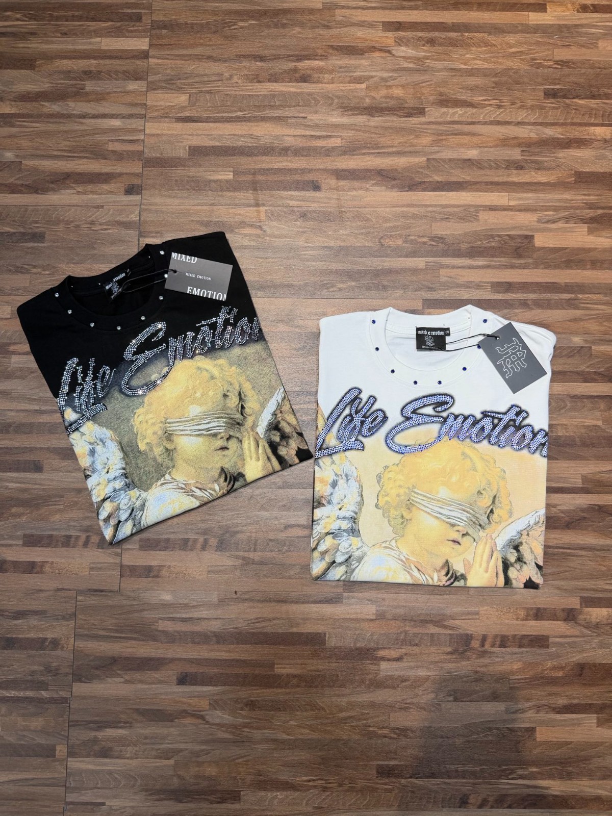 Black/White MIXED EMOTION T-Shirt S-M-L-XL