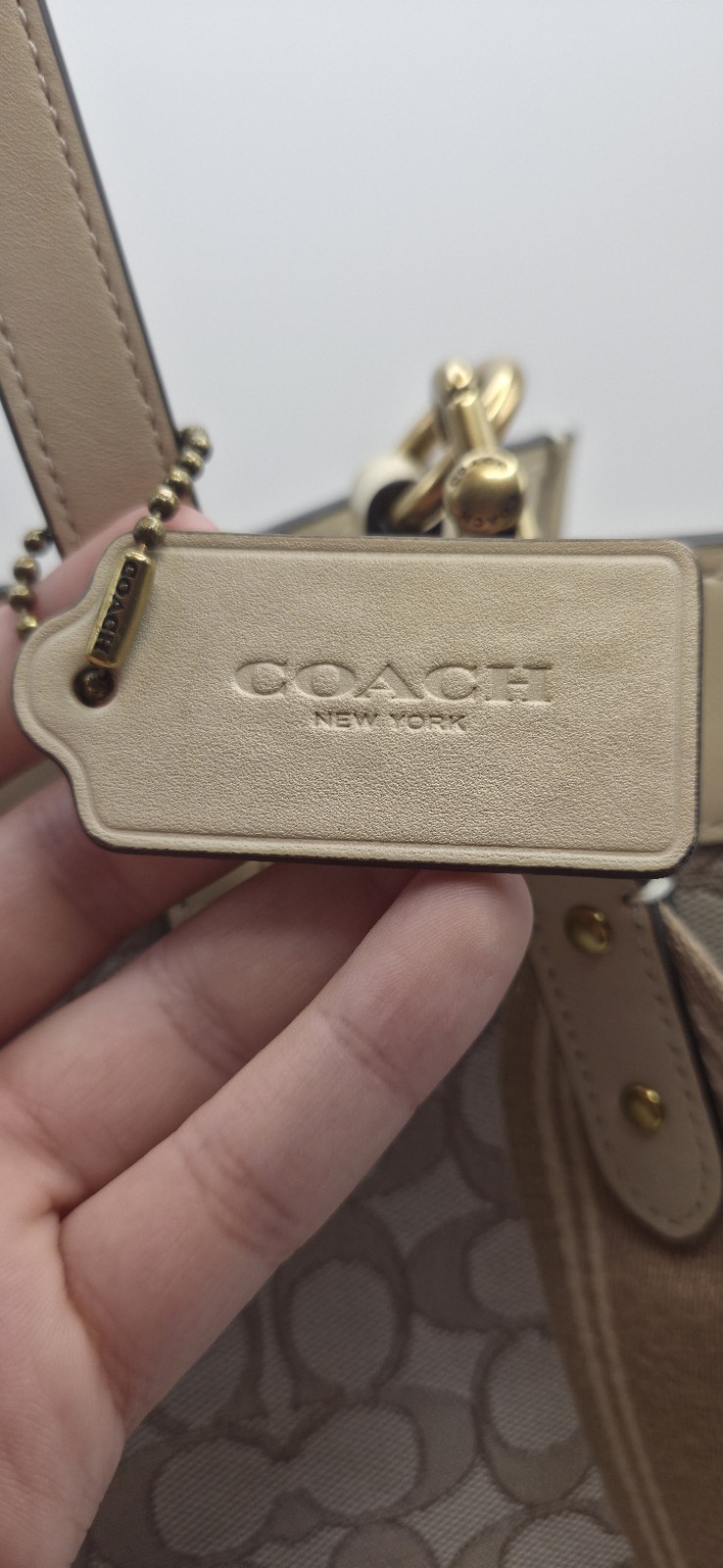 Coach Field Tote 30 In Signature Jacquard Beige