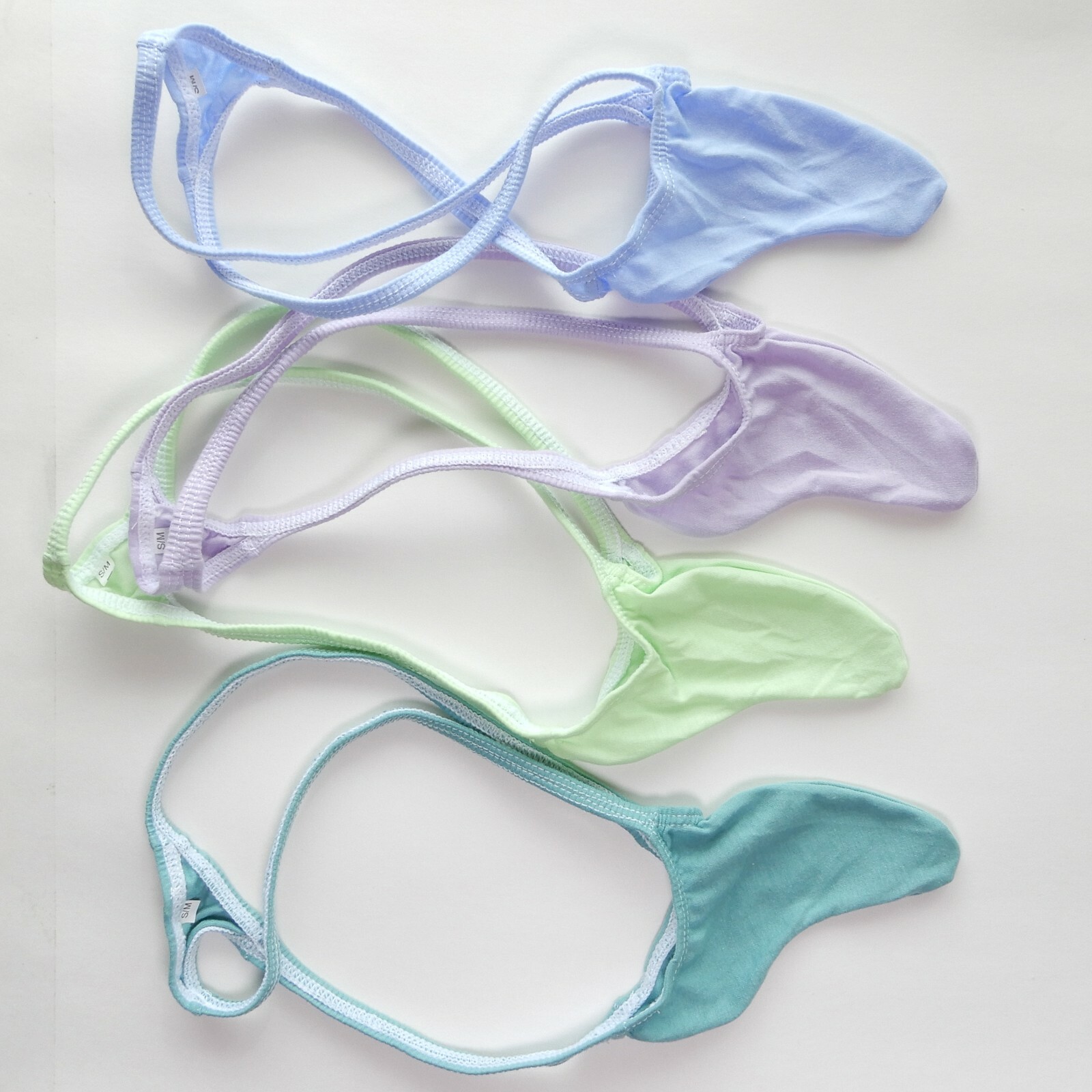 K404C K404 Mens Grape Smugglers String Thong Contoured Pouch Soft Fine Cotton
