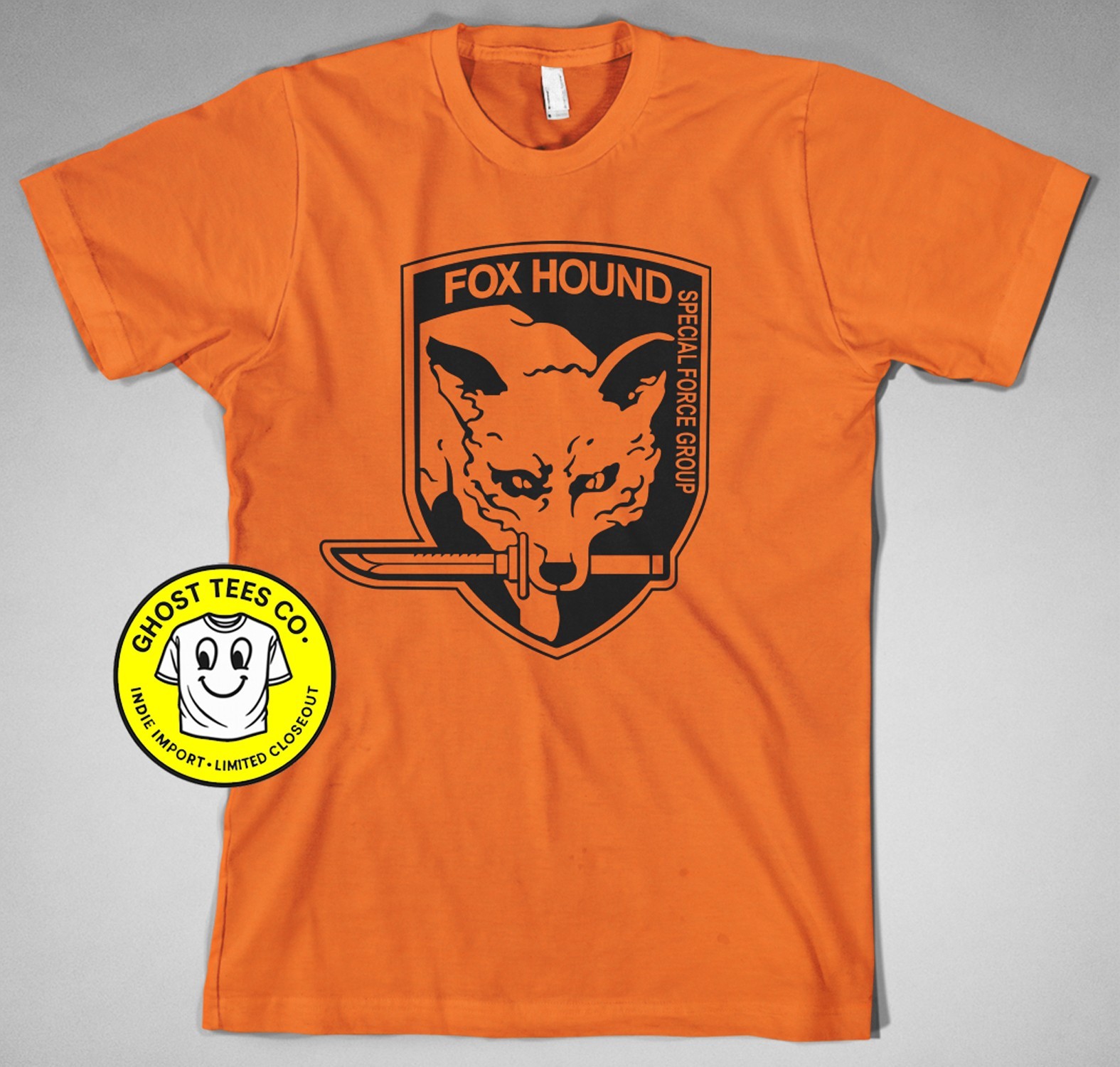 Metal Gear Solid Fox Hound Foxhound Snake Playstation MSX Special Forces T-Shirt