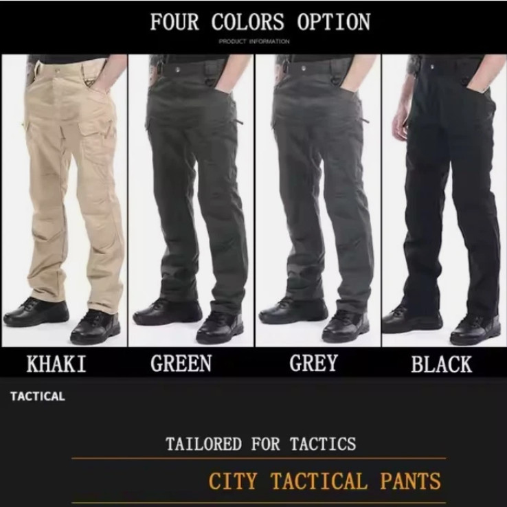 Mens Cargo Pants Tactical Waterproof Work Outdoor Hiking Combat Trousers US