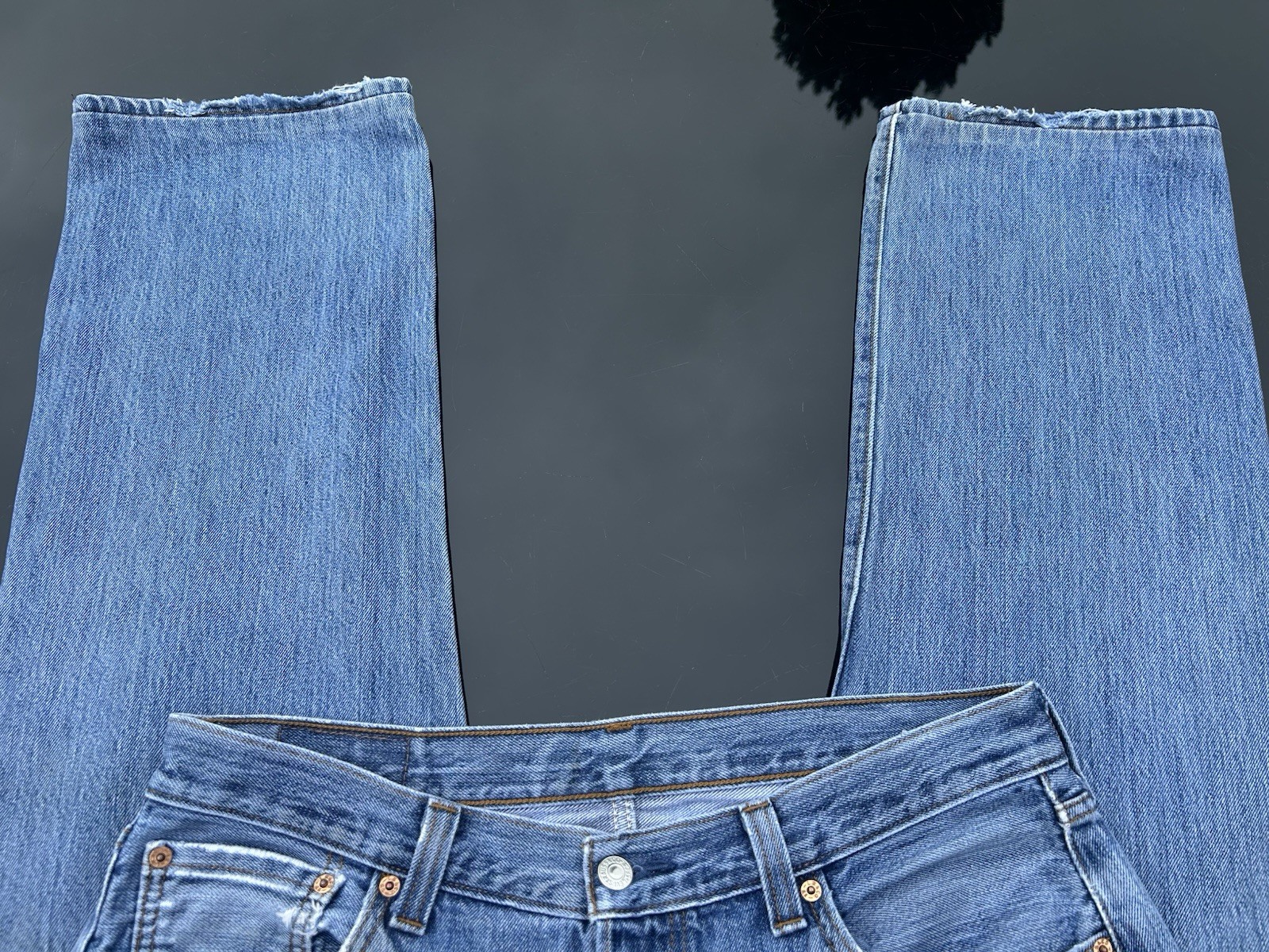 Levi 501 Jeans Waist Size 36in Inside Leg 29in In 100% Denim Cotton