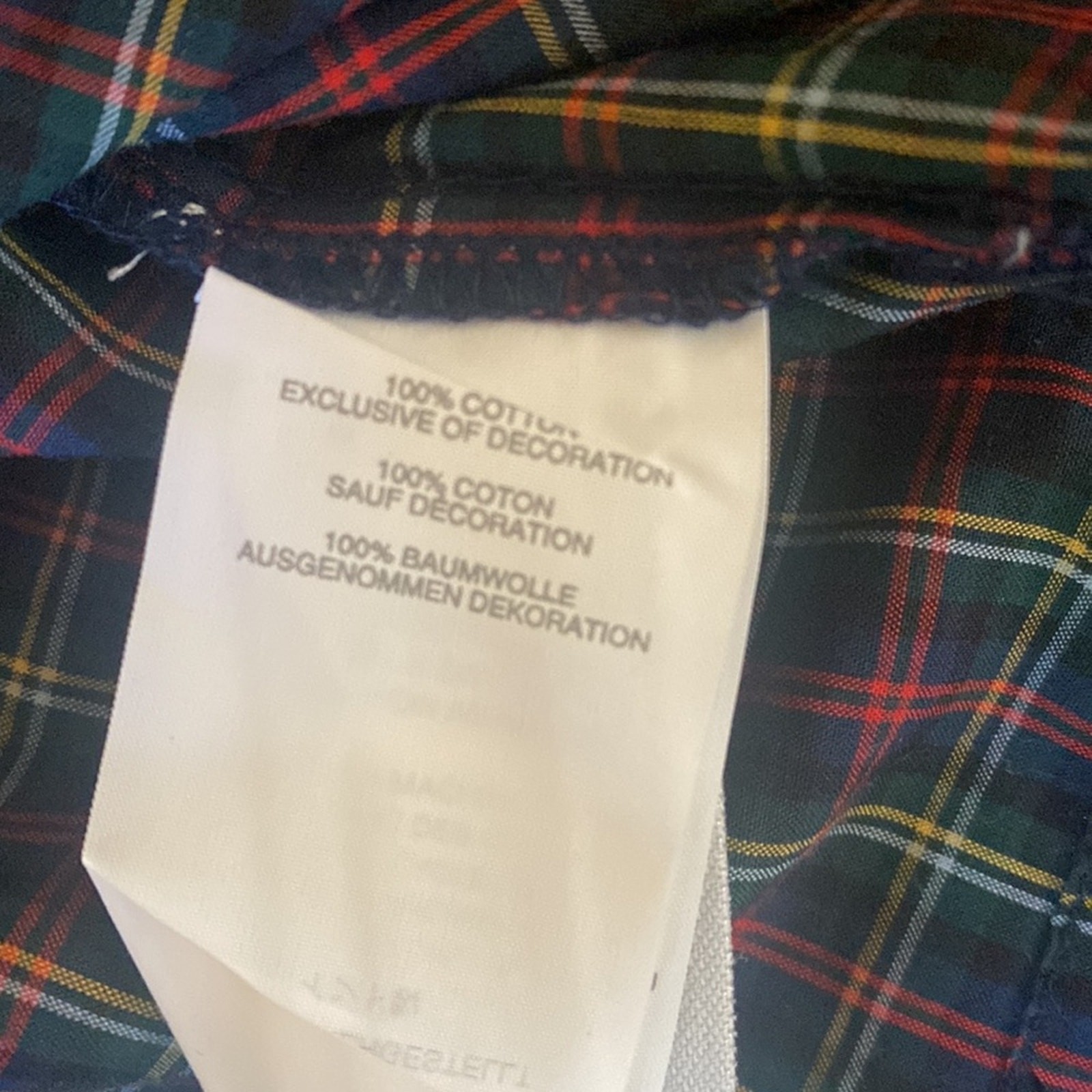 NWT J.Crew Embroidered Plaid Peasant Blouse Women’s XS 100% Cotton Boho