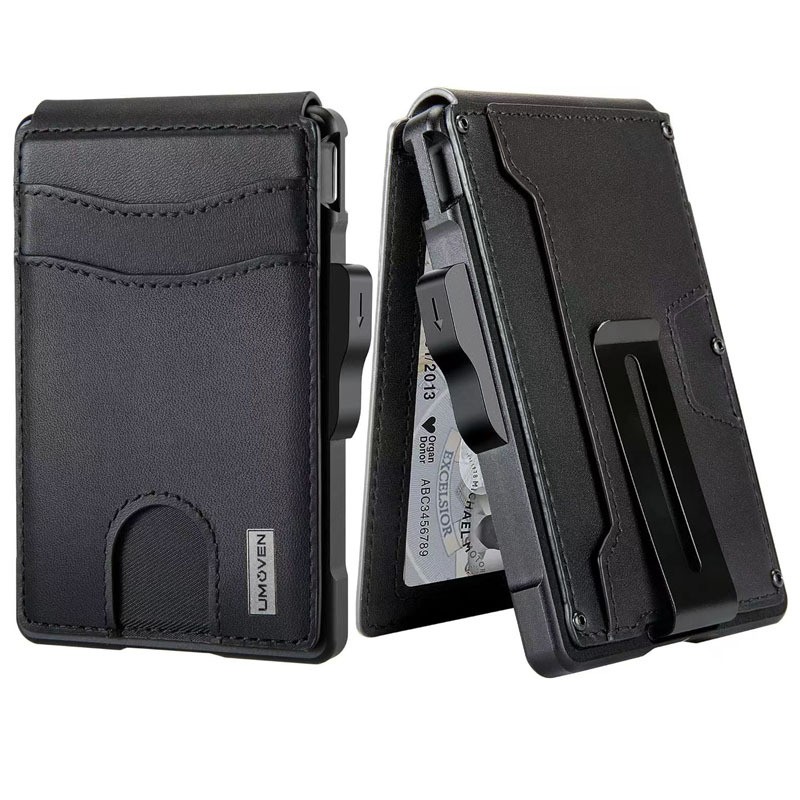 Minimalist Slim Wallet for Men, Credit Card Holder & Money Clip Wallet for Men