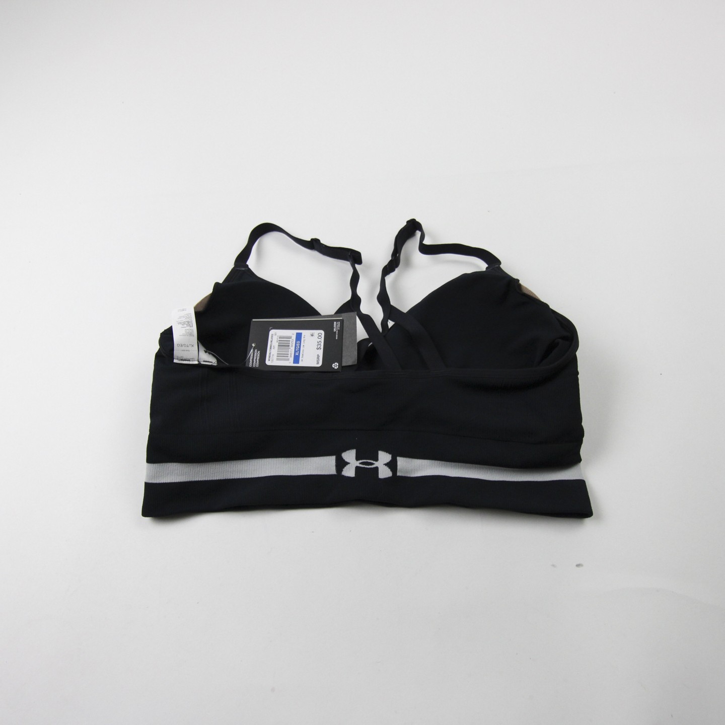 Under Armour HeatGear Sports Bra Women’s Black New with Tags M