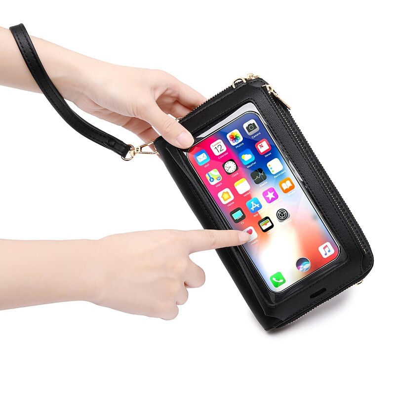 Women Touch Screen Bag Crossbody Cell Phone Purse Shoulder RFID Blocking Wallet