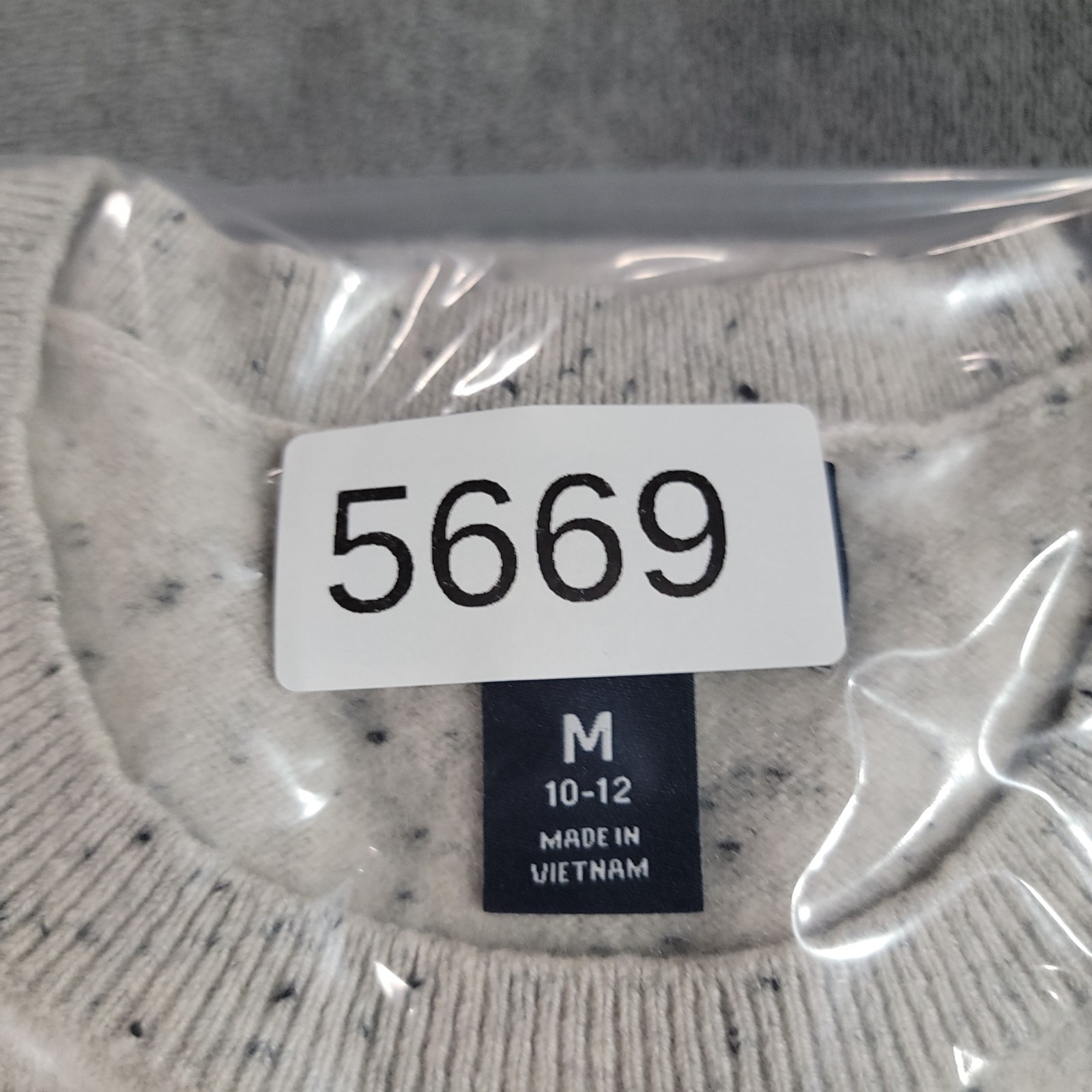 Lands End Cashmere Sweater Women Medium 10-12 Lynx Spotted Long Sleeve Crewneck
