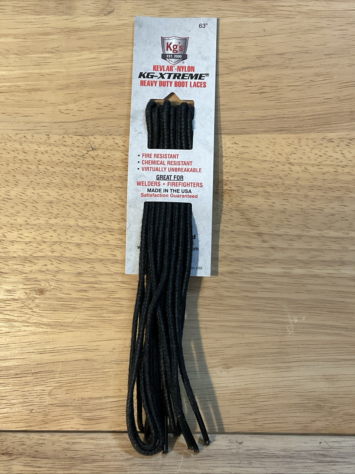 Kg’s KG-XTREME 63″ Boot Laces Made with Kevlar and Nylon