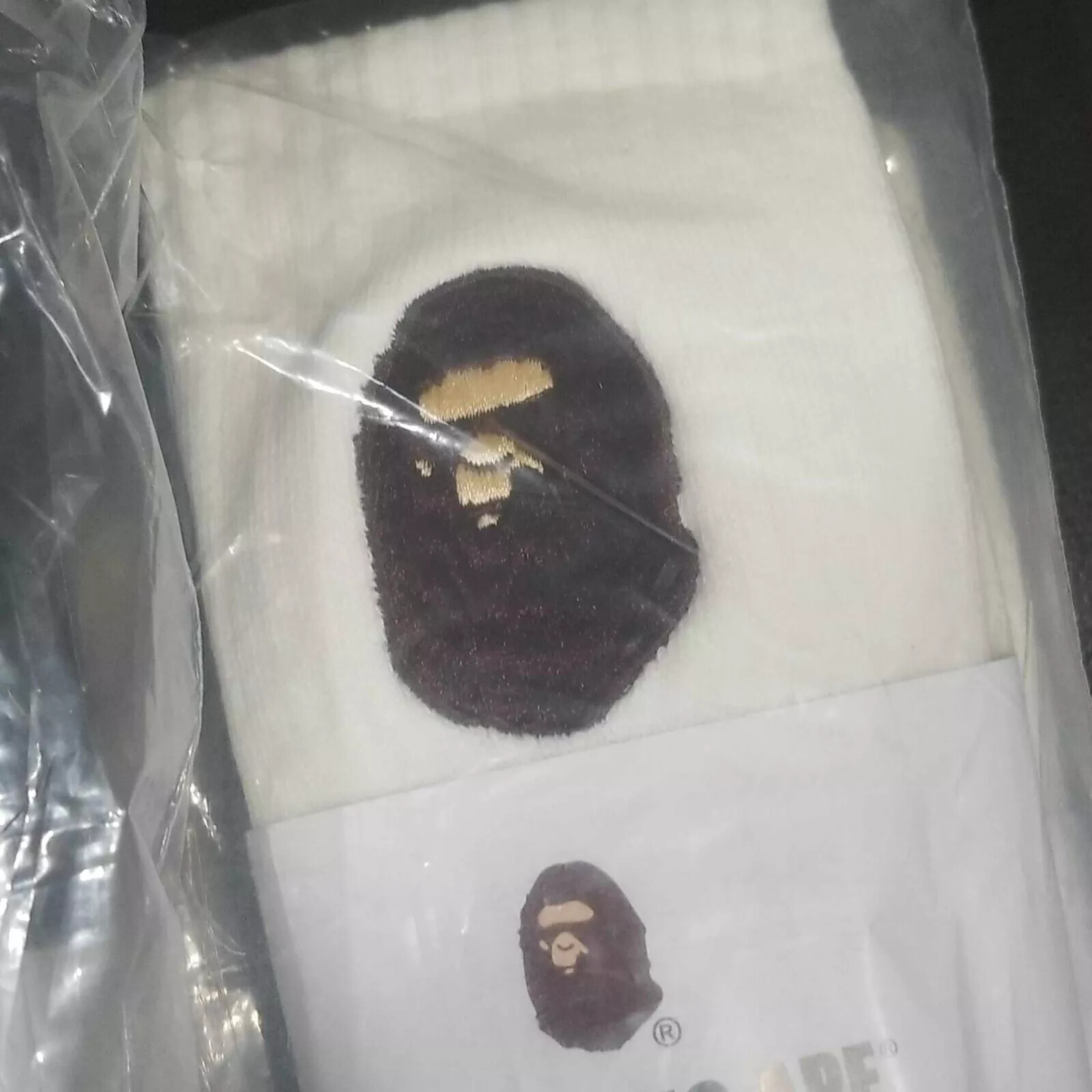 BAPE A Bathing Ape Crew Socks Big Ape Head Embroidered CAMO Socks 100% – CHOOSE!