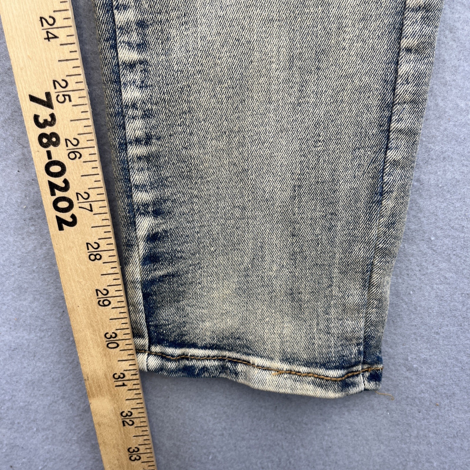 WAIMEA Denim Jeans Mens Size 30 Skinny Fit Distressed Moto NWT