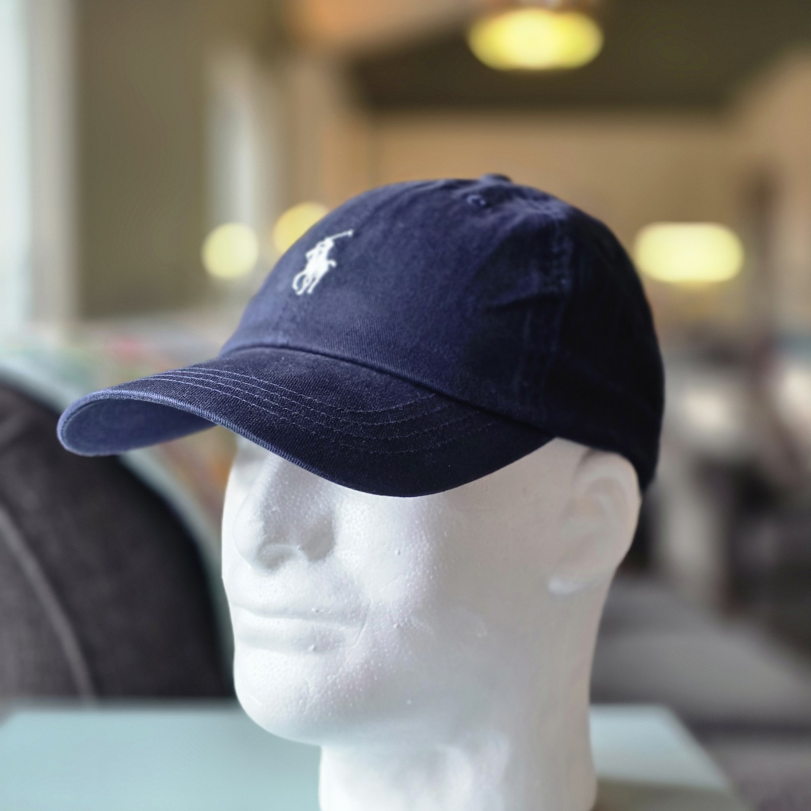 Polo Ralph Lauren Men’s One Size Cotton Chino Adjustable Ball Cap Newport Navy