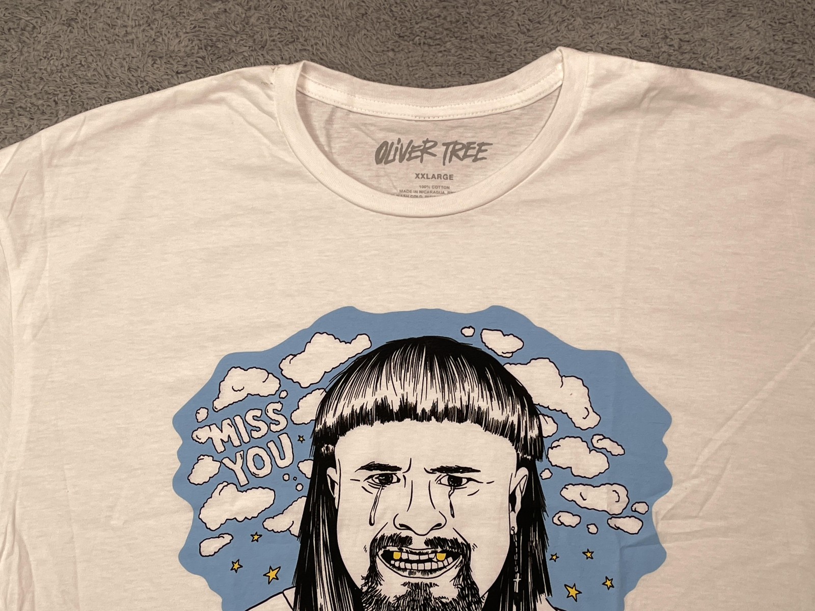 Oliver Tree T Shirt Mens 2XL Miss You Official Licensed Merch Cotton Tee Rare