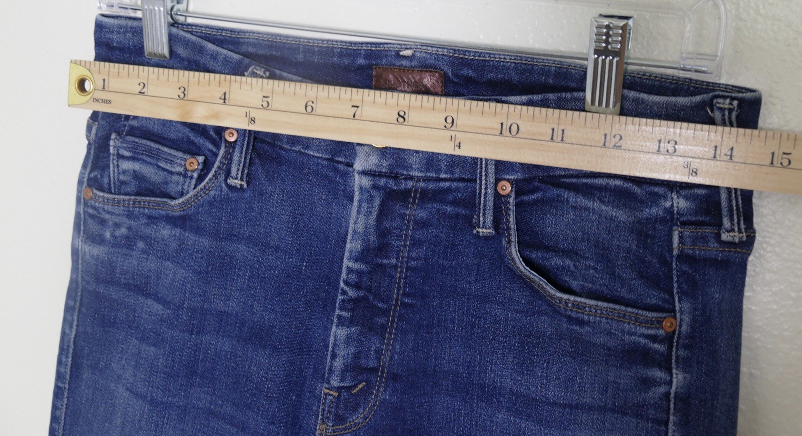 MOTHER The Looker Ankle Jeans Womens 25 Skunk Ape Raw Two-Step Hem Ankle Denim