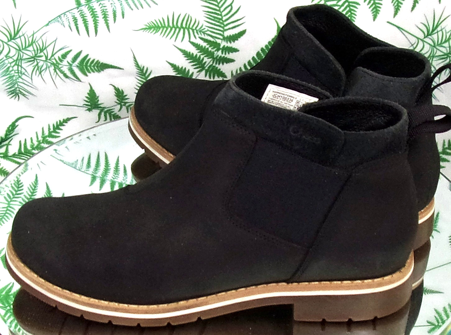 CHACO CATALUNA EXPLORER BLACK LEATHER FASHION ANKLE BOOTS SHOES US WOMENS SZ 7