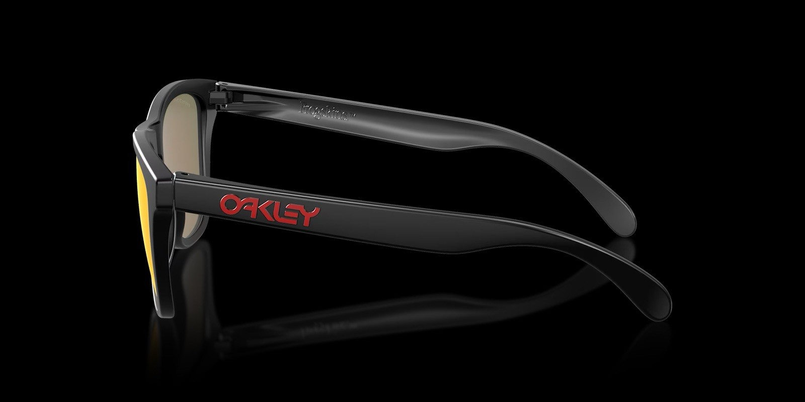 Oakley Frogskins Polarized Sunglasses Prizm Ruby Lenses Matte Black Frame New