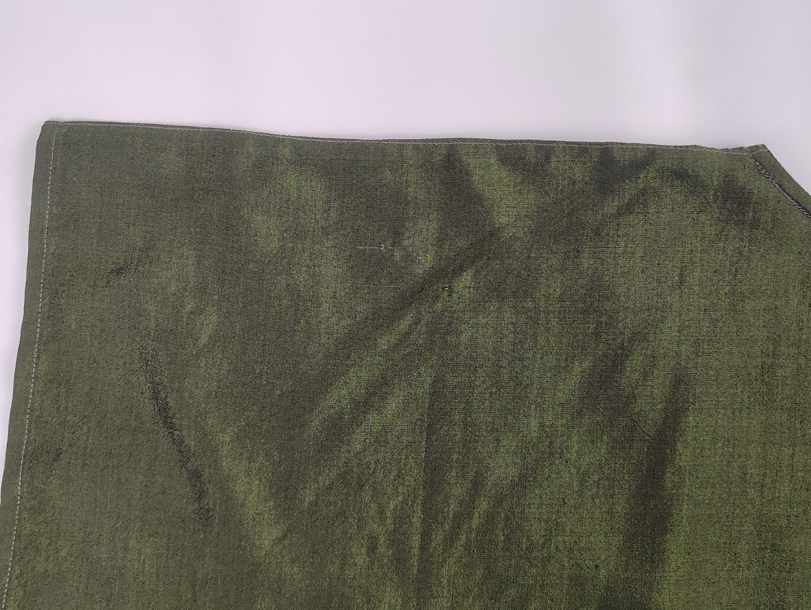 MACHIKO Top Green Silk Blend Asian Art to Wear Lagenlook One Size Kimono Blouse